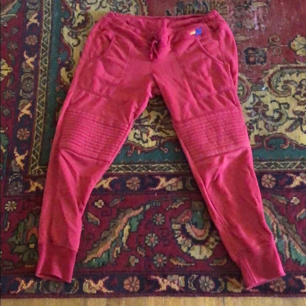 Red Aviator Nation Moto joggers sz M